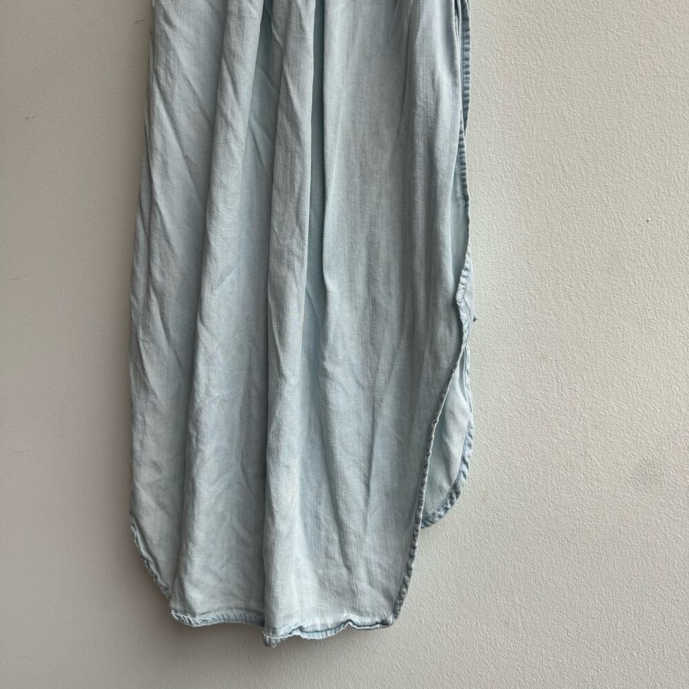 Rails Denim Sleeveless Button Up Tunic Shirt - Xs - image 2